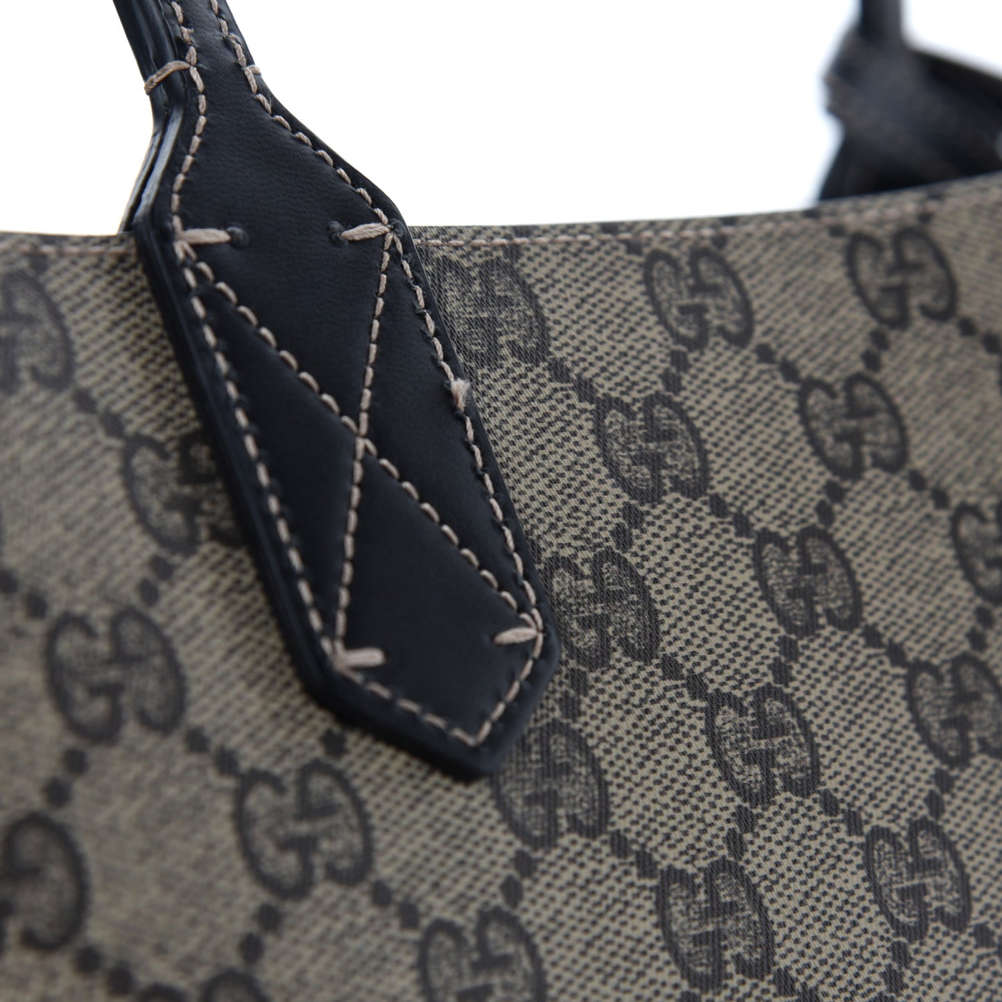 Calfskin GG Supreme Monogram Medium Reversible Tote Black