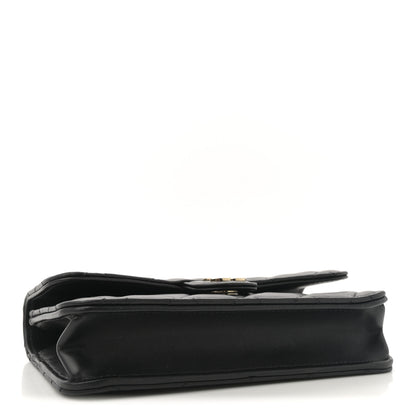 Chanel Lambskin Quilted Flap Phone Holder With Chain Black 4 of 12