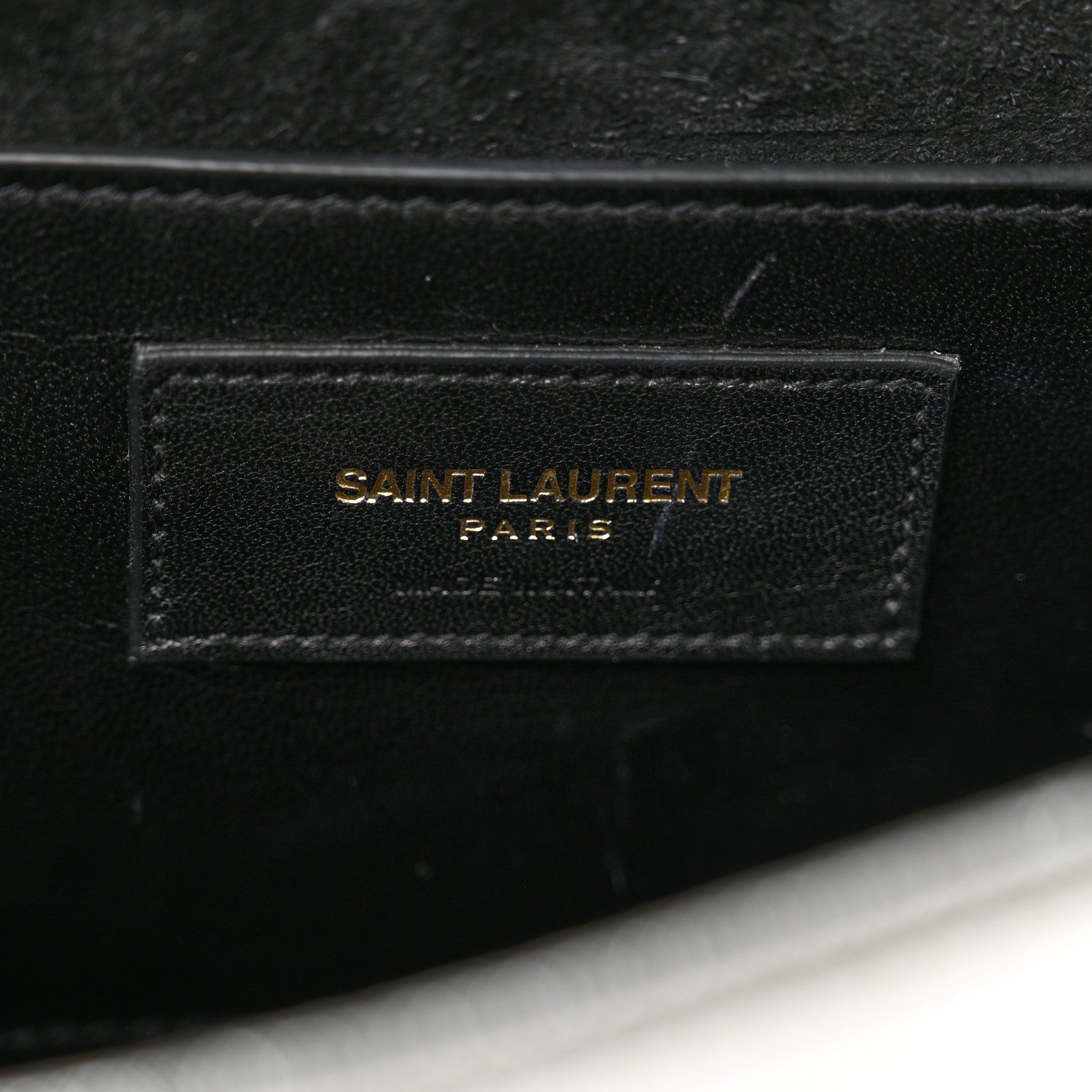 Saint Laurent Textured Metallic Calfskin Classic Monogram Cassandre Clutch Silver 6 of 10