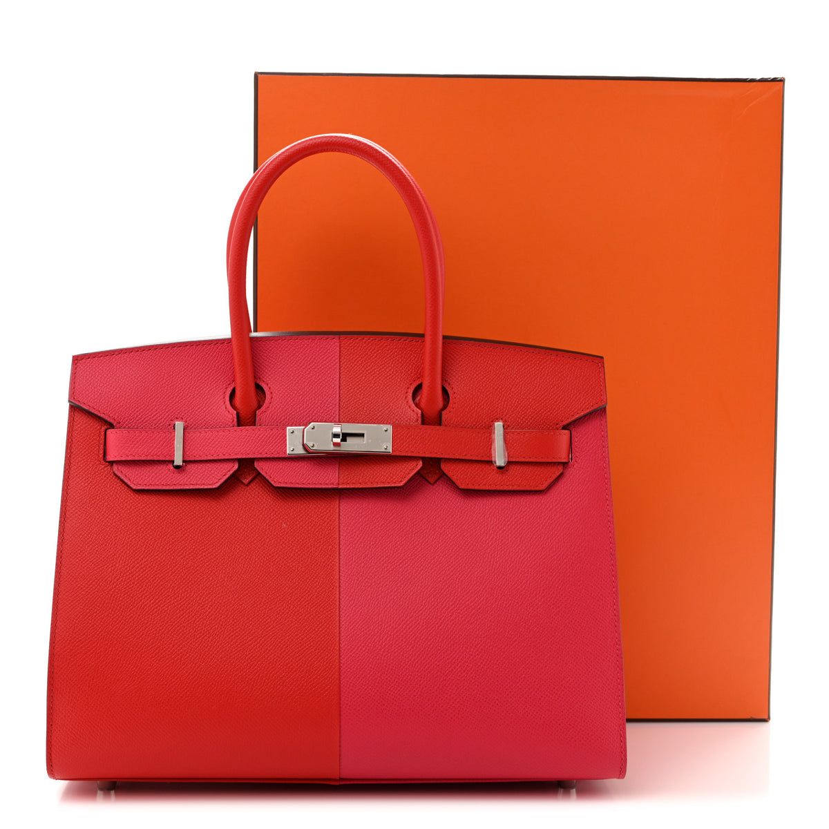 Epsom Casaque Birkin Sellier 30 Rouge Coeur Rose Extreme Bleu Zanzibar