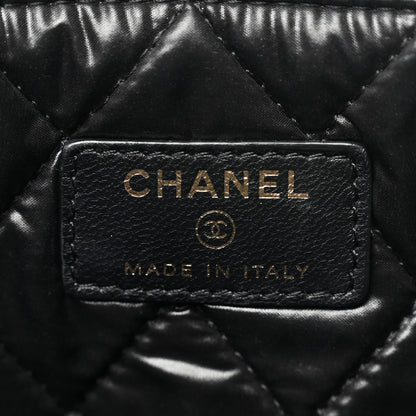 Chanel Lambskin Bi Quilted Medium Cosmetic Case Black 6 of 10