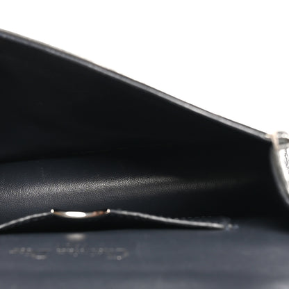 Christian Dior Metallic Patent Micro-Cannage Baby Diorama Flap Bag Silver 5 of 9