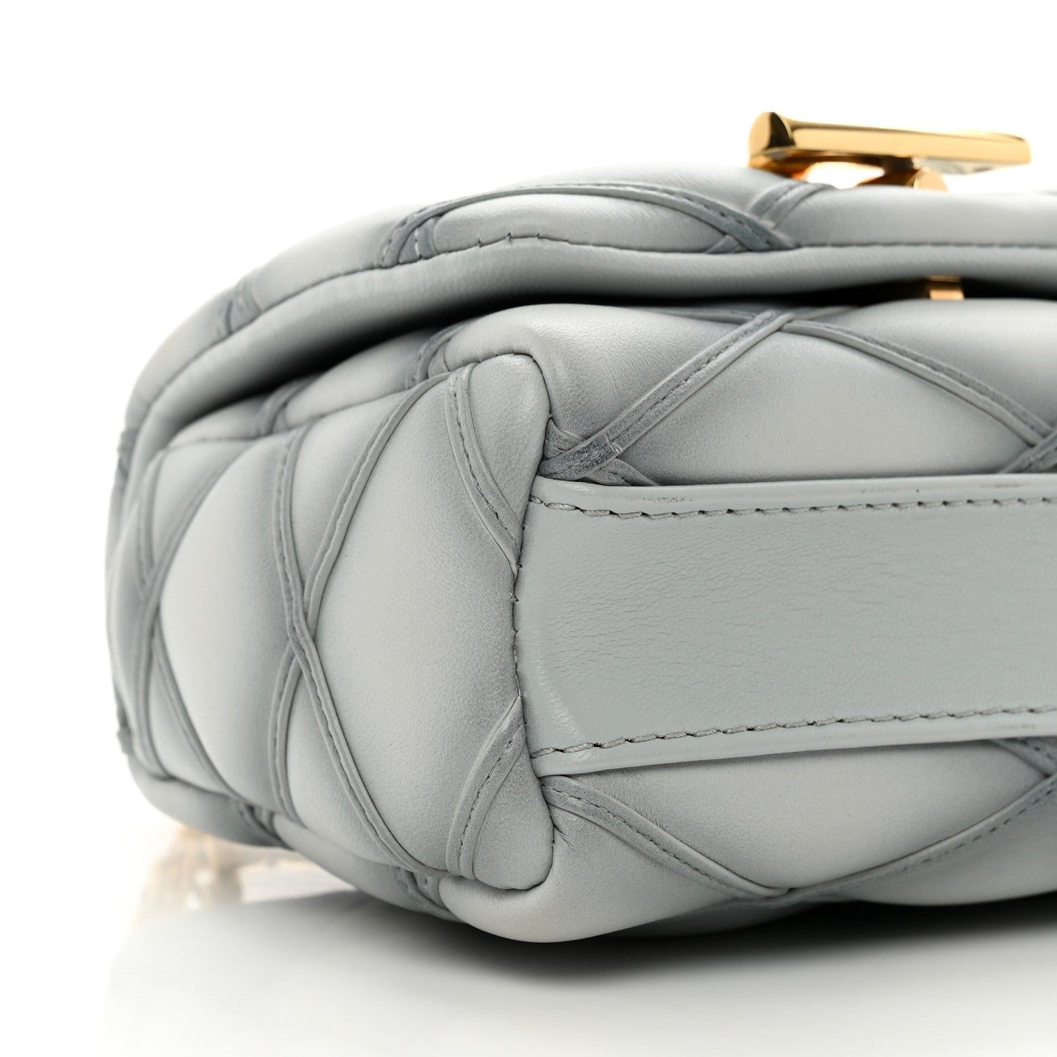 Louis Vuitton Lambskin Malletage Pico GO-14 Ecume Gray 8 of 9