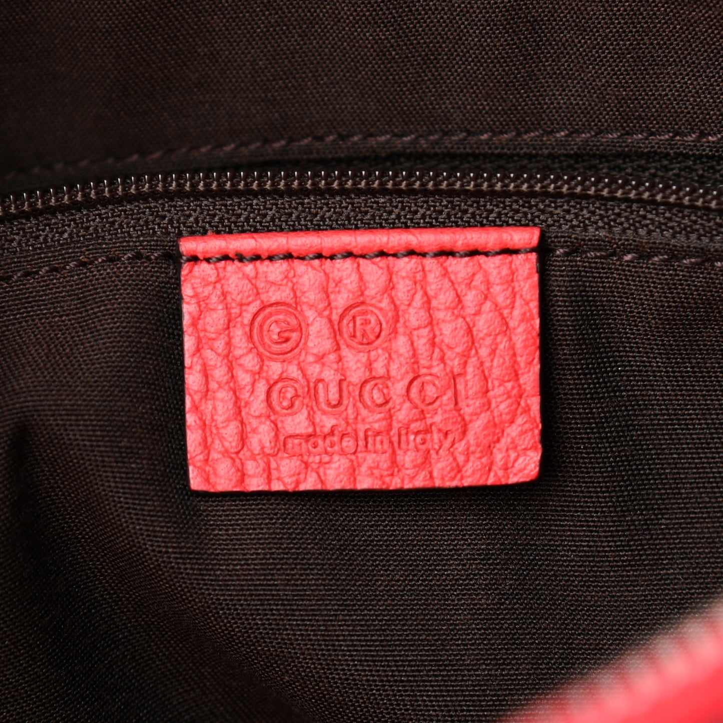 Dollar Calfskin Medium GG Charm Dome Satchel Sporting Red