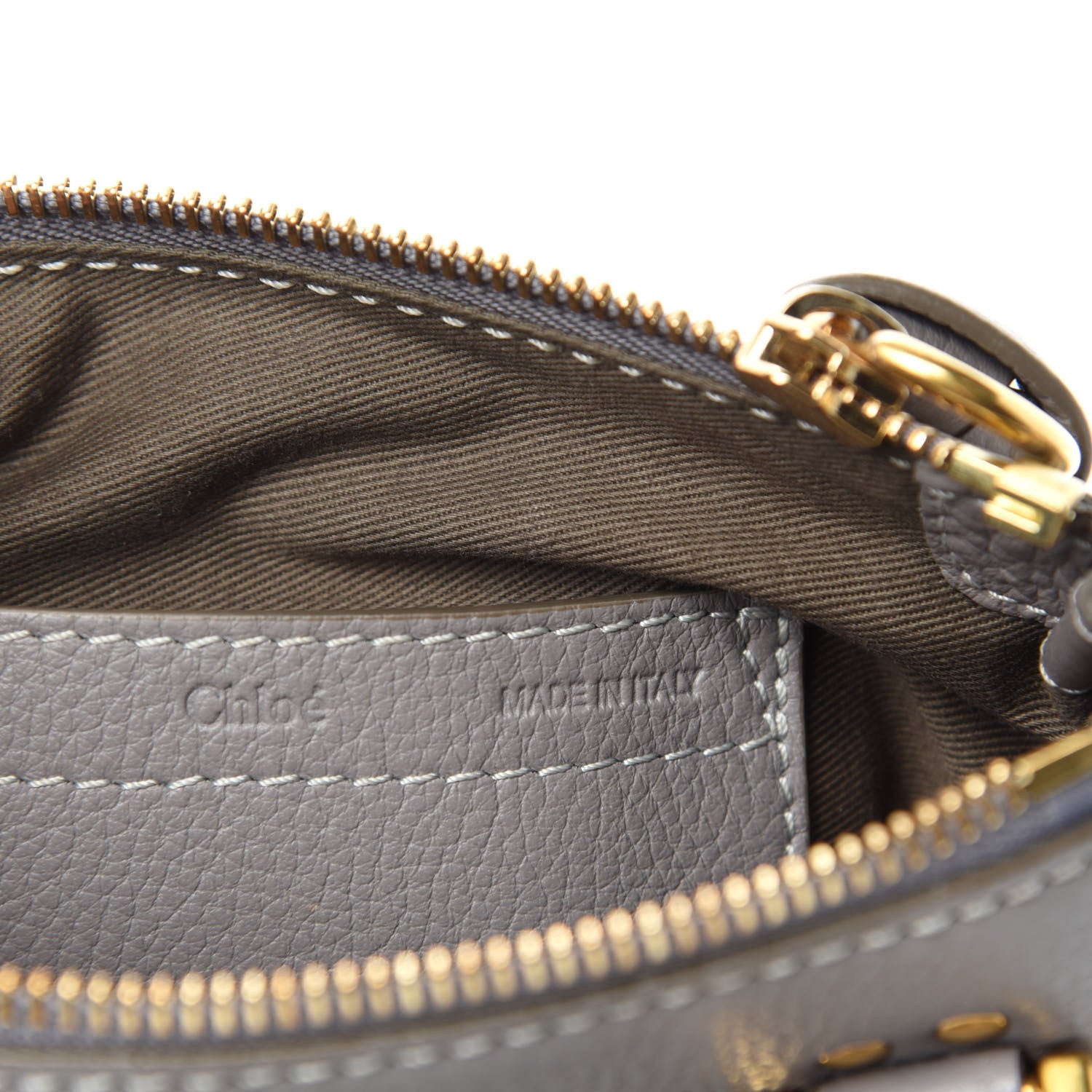 Chloe Calfskin Mini Marcie Satchel Cashmere Grey 8 of 10