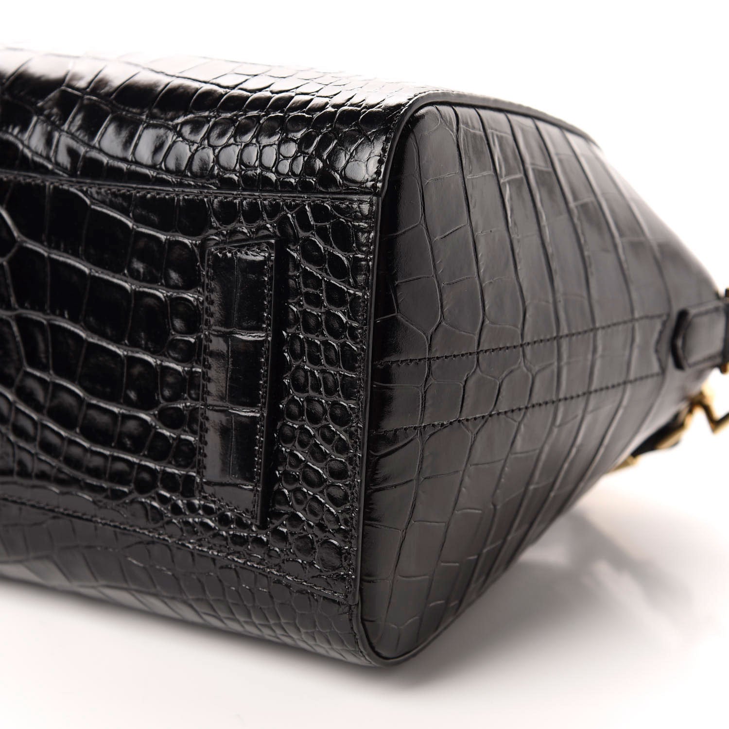 Givenchy Calfskin Crocodile Embossed Small Antigona Black 8 of 13