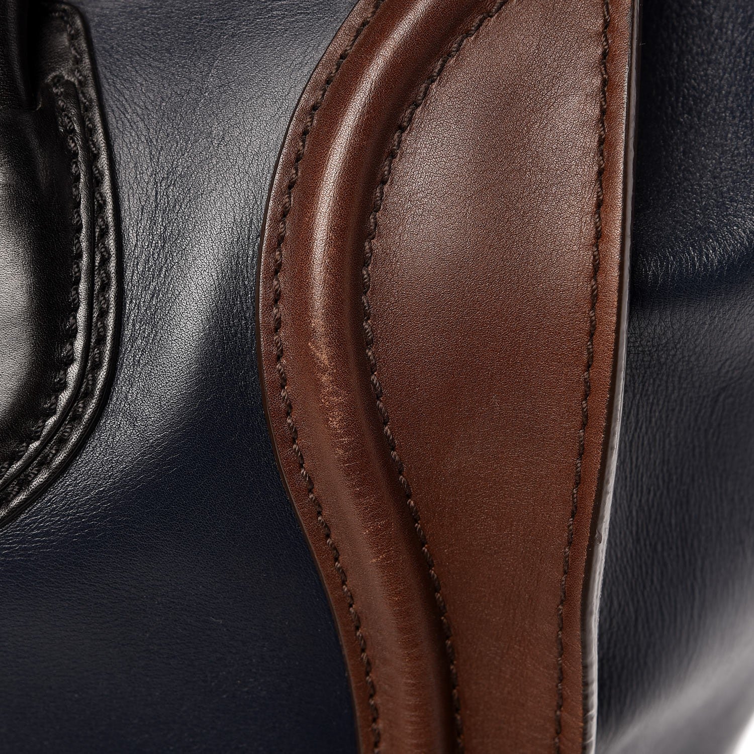 Celine Smooth Calfskin Mini Tri-Color Luggage Navy 9 of 13