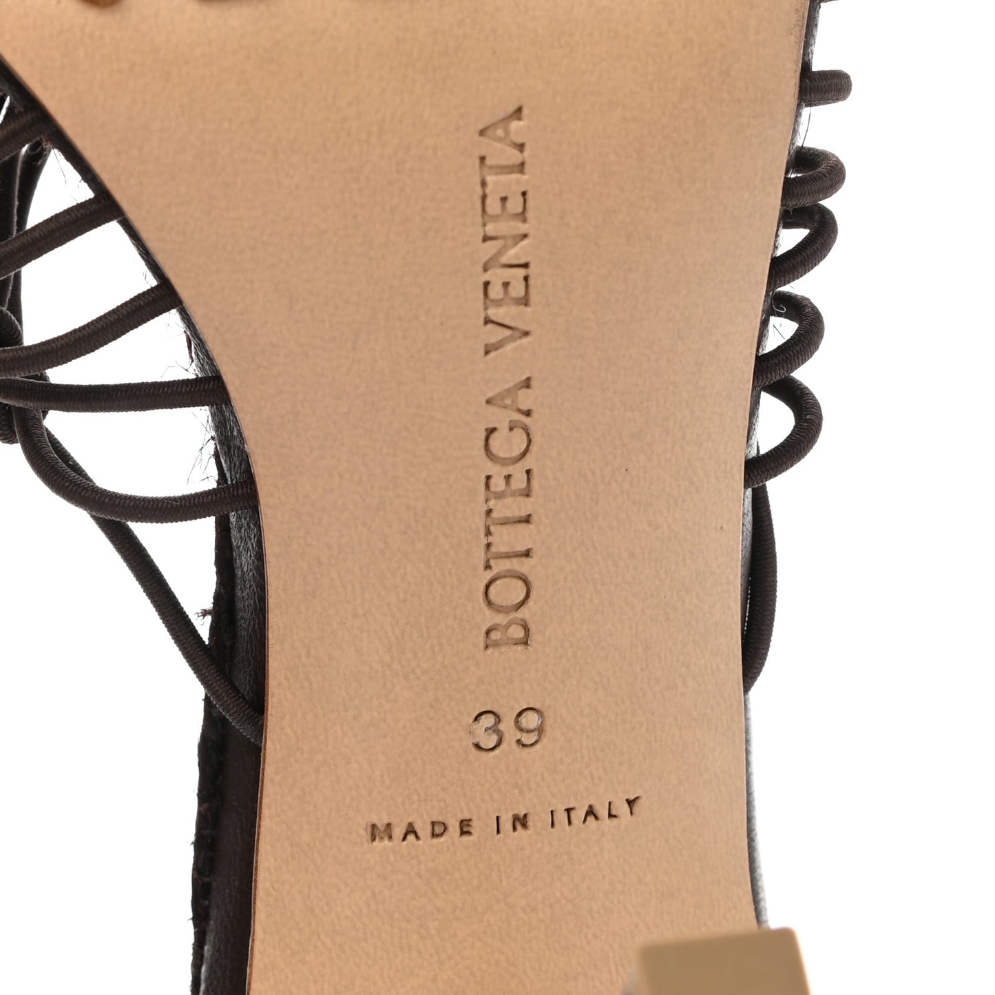 Raffia Elasticized Stretch Mule Sandals 39 Bitter Chocolate