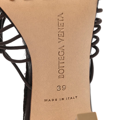 Bottega Veneta Raffia Elasticized Stretch Mule Sandals 39 Bitter Chocolate 6 of 7