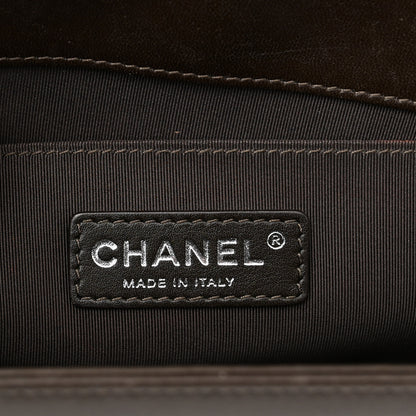 Chanel Calfskin Quilted Medium Boy Flap Dark Brown 6 of 11