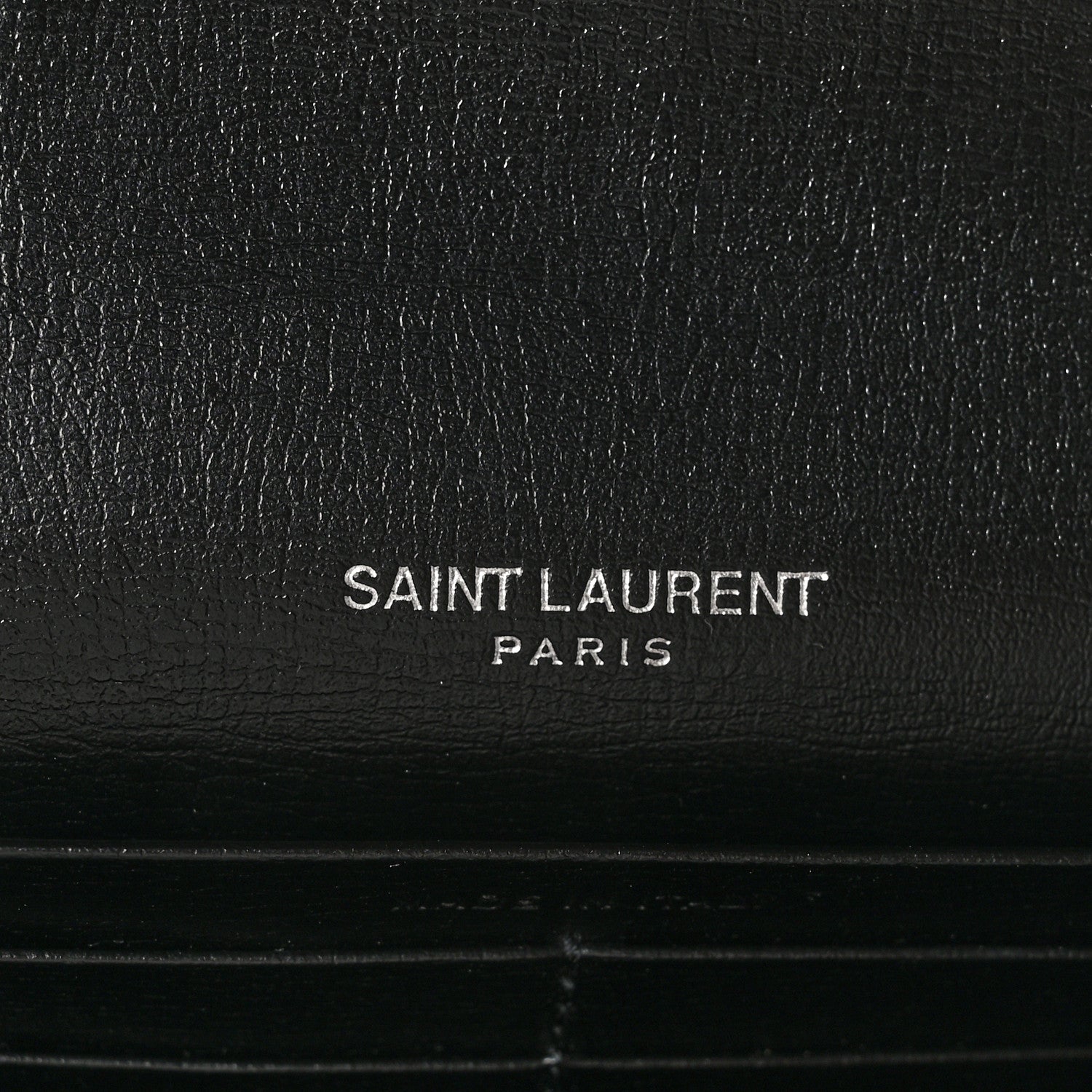 Saint Laurent Smooth Calfskin Classic Monogram Cassandre Wallet Black 8 of 14