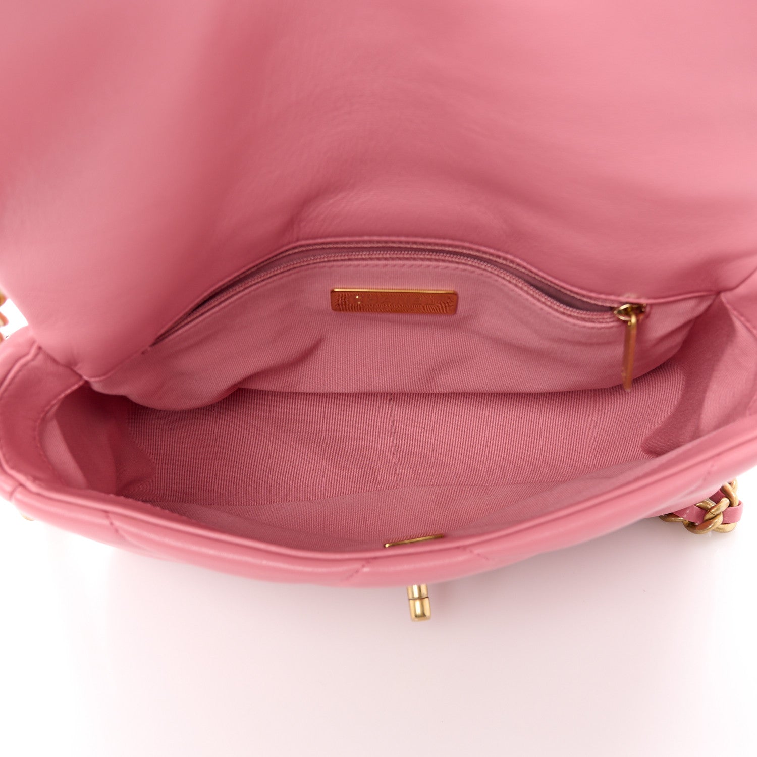 Chanel Lambskin Quilted Medium Chanel 19 Flap Pink 5 of 11