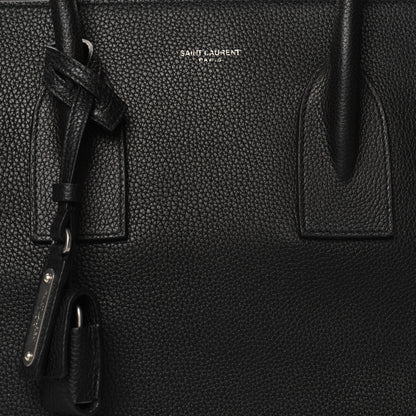 Saint Laurent Grained Calfskin Small Supple Sac De Jour Duffle Black 8 of 10