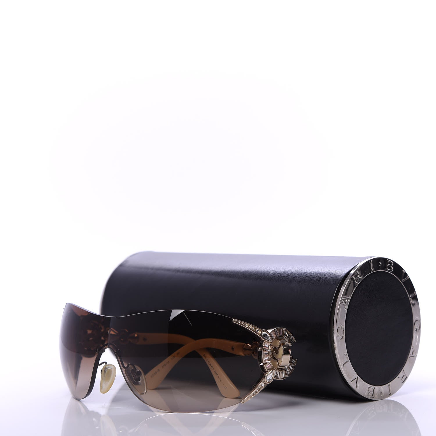 Bulgari Crystal Sunglasses 6039-B Beige 8 of 8