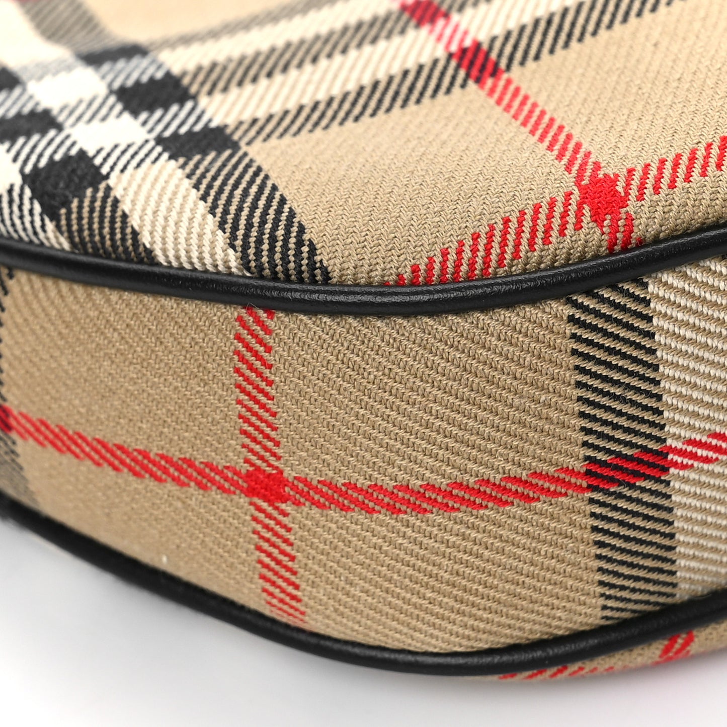 Vintage Check Calfskin Olympia Pouch Archive Beige