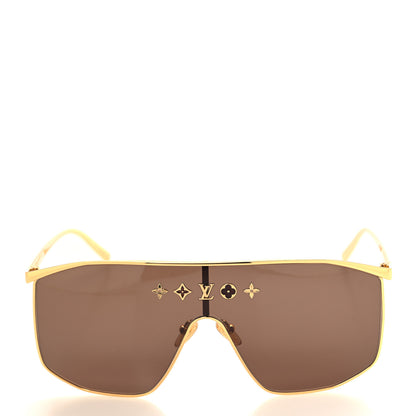 Louis Vuitton Metal LV Golden Mask Sunglasses Z1717U Gold 2 of 8
