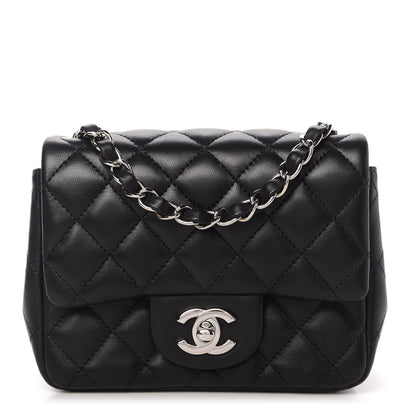 Chanel Lambskin Quilted Mini Square Flap Black 1 of 11