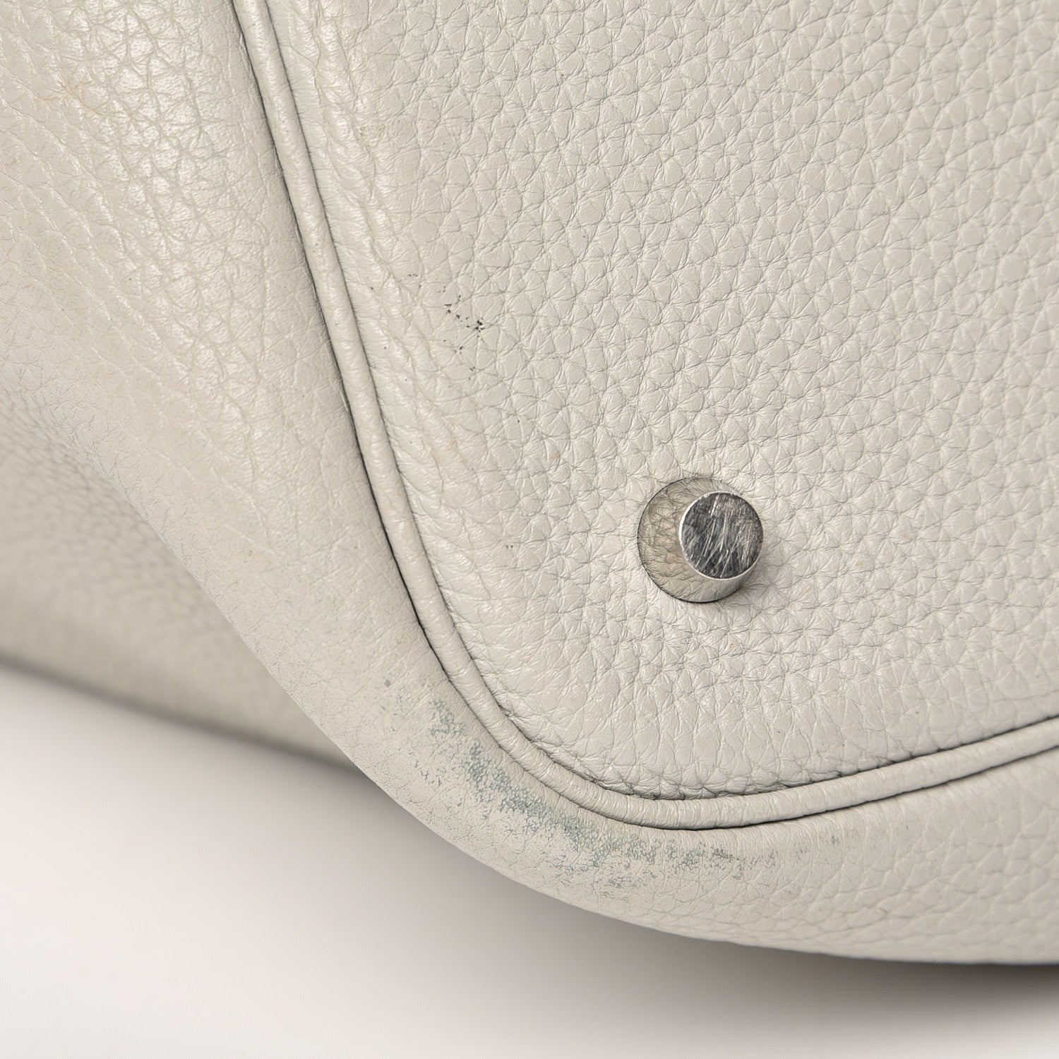 Hermes Taurillon Clemence Picotin 22 MM Gris Perle 9 of 11