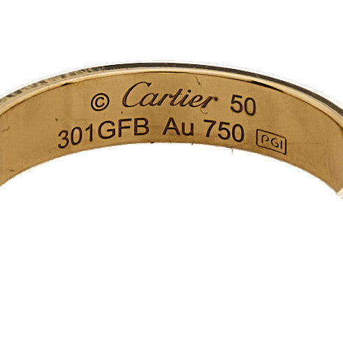 Cartier 18K Yellow Gold 3.5mm LOVE Wedding Band Ring  50 5.25 4 of 5