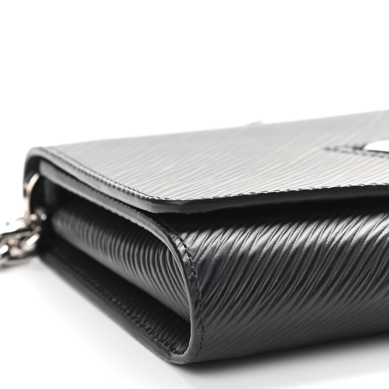 Louis Vuitton Epi Twist Chain Wallet Black 7 of 8