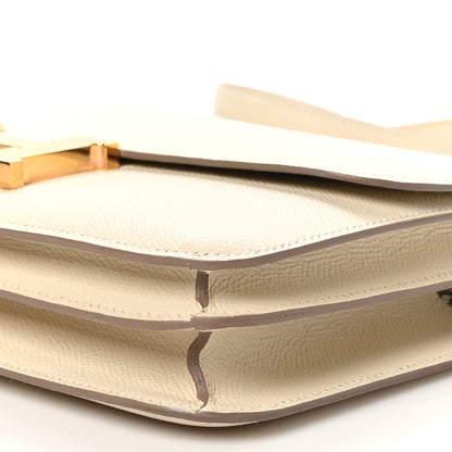 Hermes Epsom Horseshoe Constance Elan 25 Craie 11 of 11