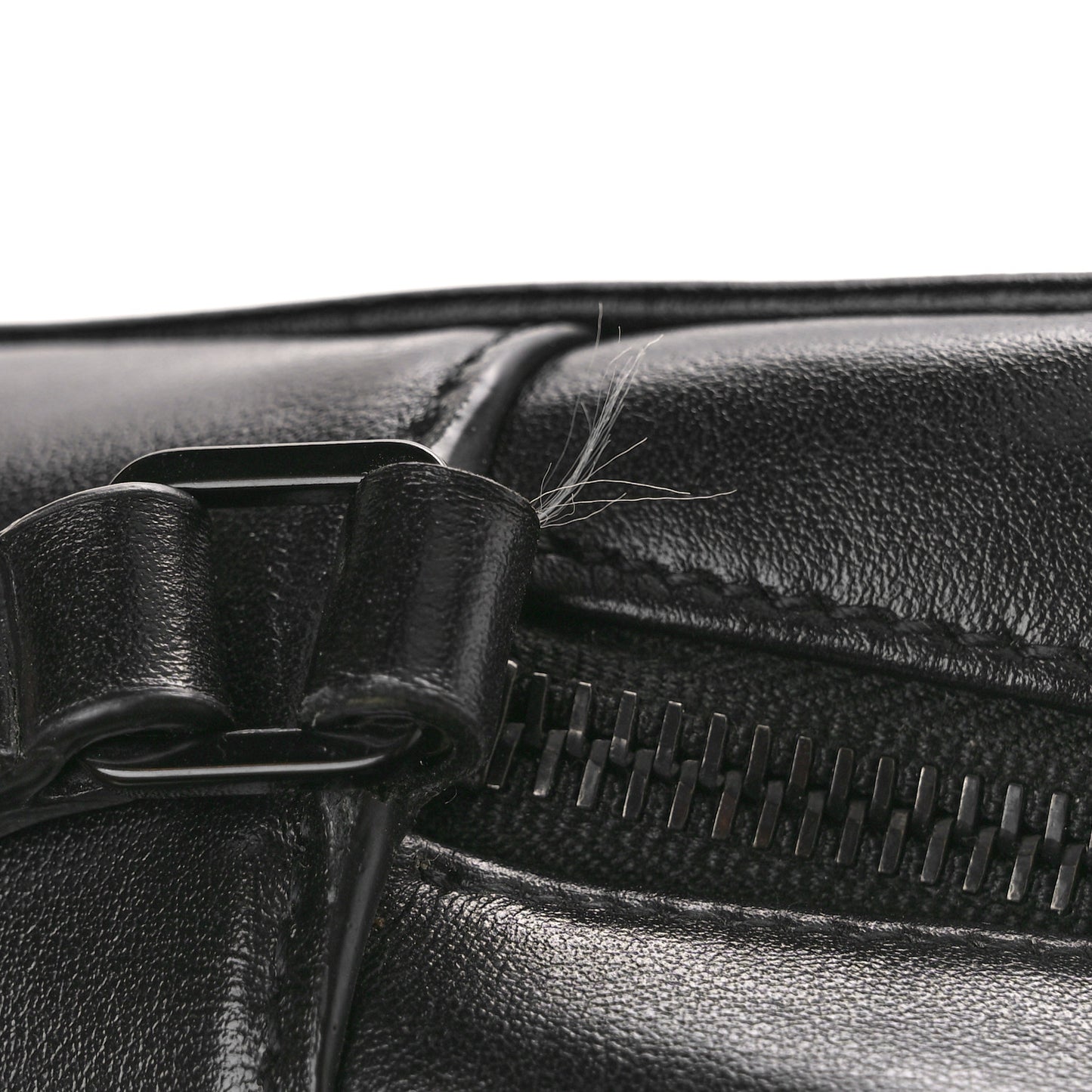 SAINT LAURENT Calfskin Matelasse Monogram Monochrome Lou Camera Bag Black