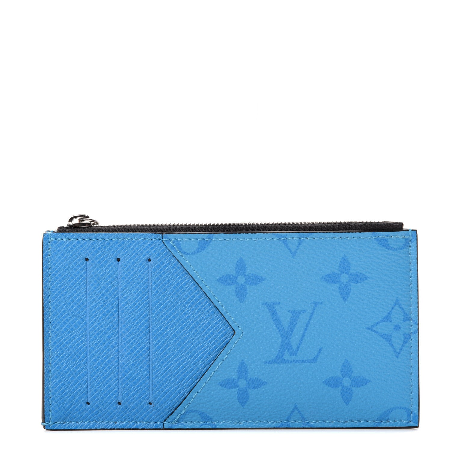 Louis Vuitton Taigarama Coin Card Holder Blue Lagoon 1 of 6