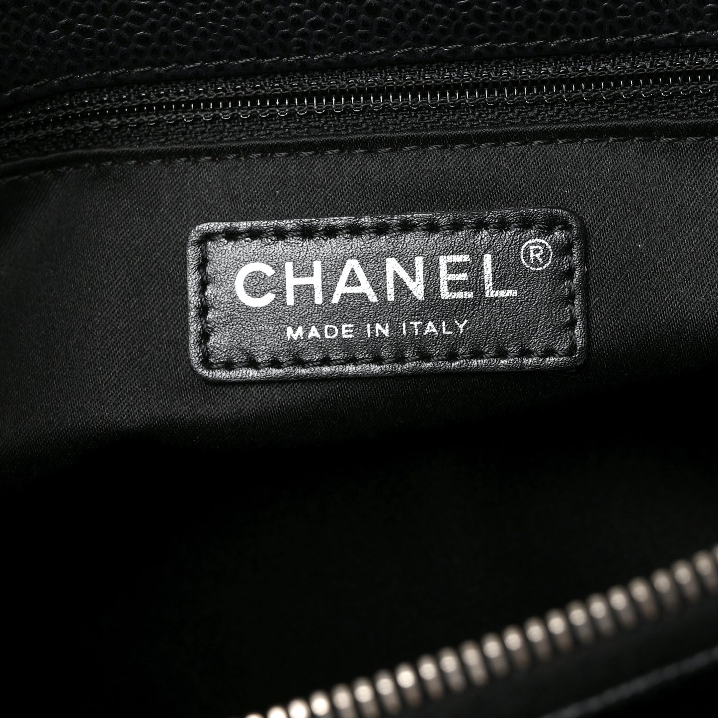 Caviar Quilted Grand Shopping Tote GST Black