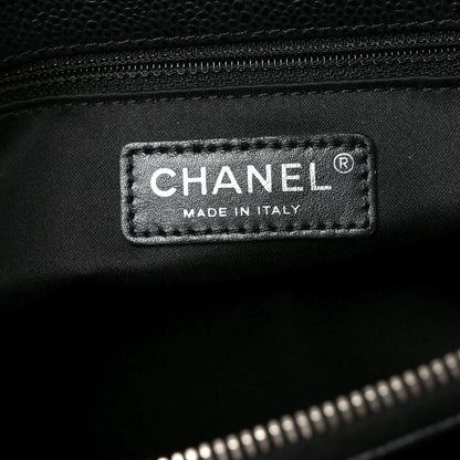 Chanel Caviar Quilted Grand Shopping Tote GST Black 5 of 9