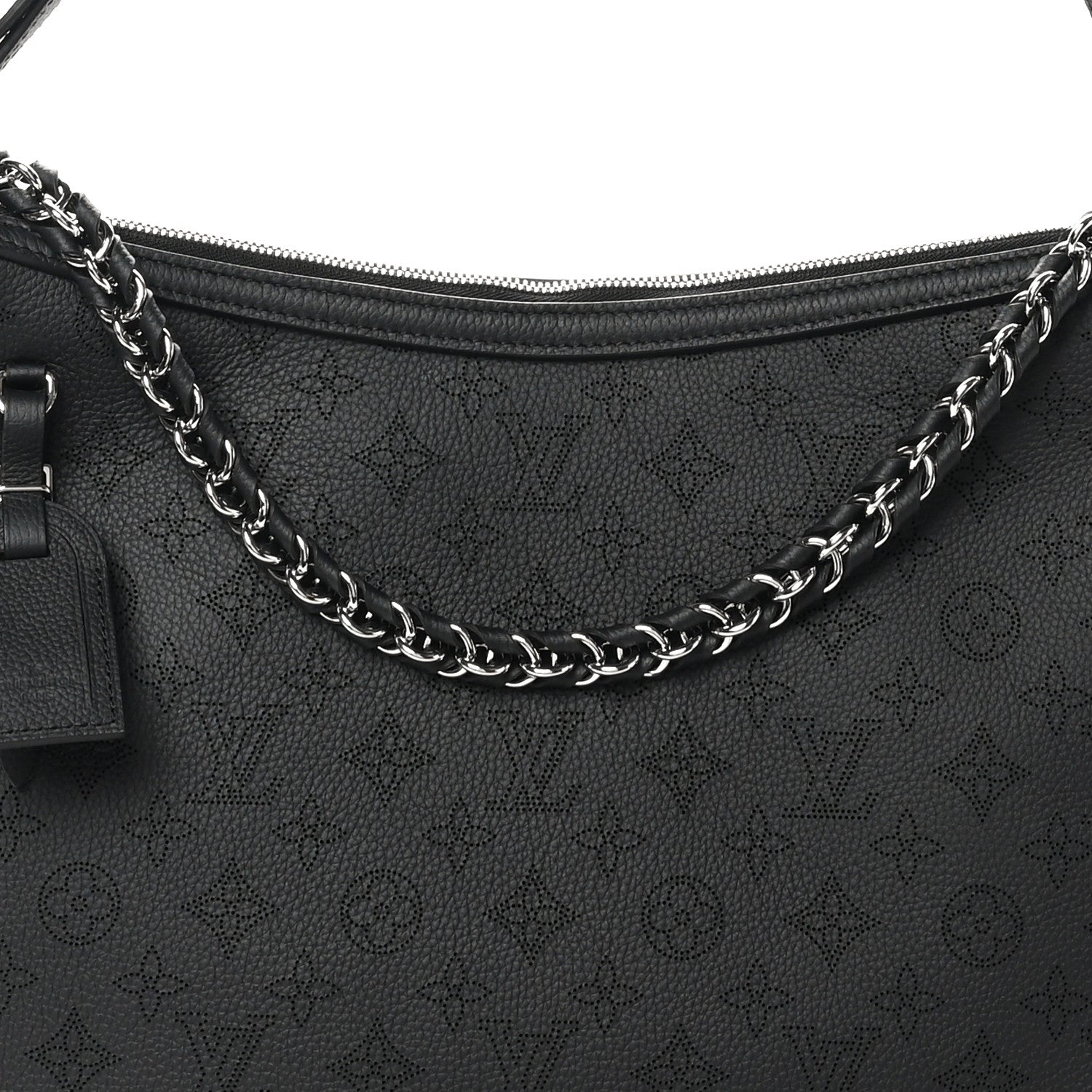Louis Vuitton Mahina Braided Hand It All MM Black 7 of 10