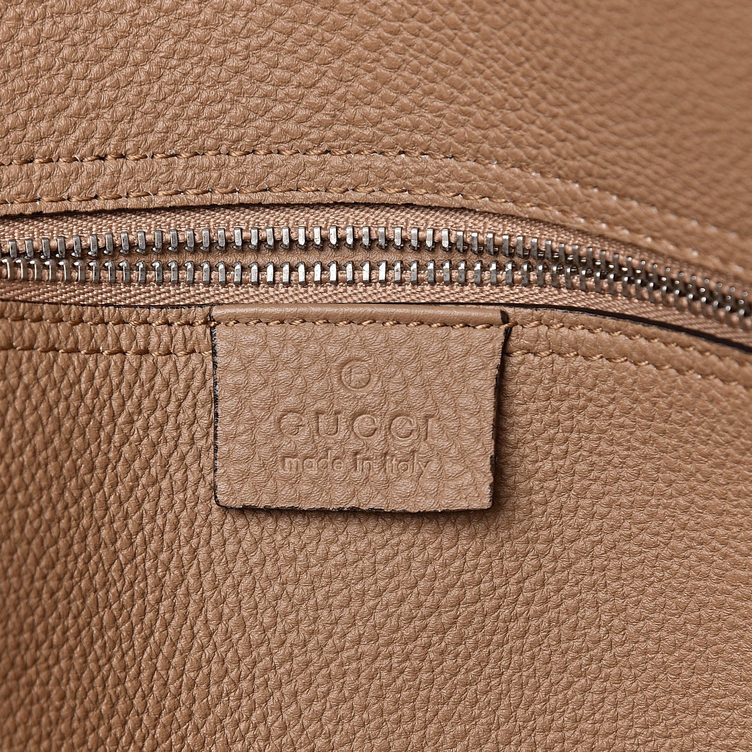 Gucci Soft Calfskin Medium Jackie Top Handle Bag Classic Camel 8 of 10