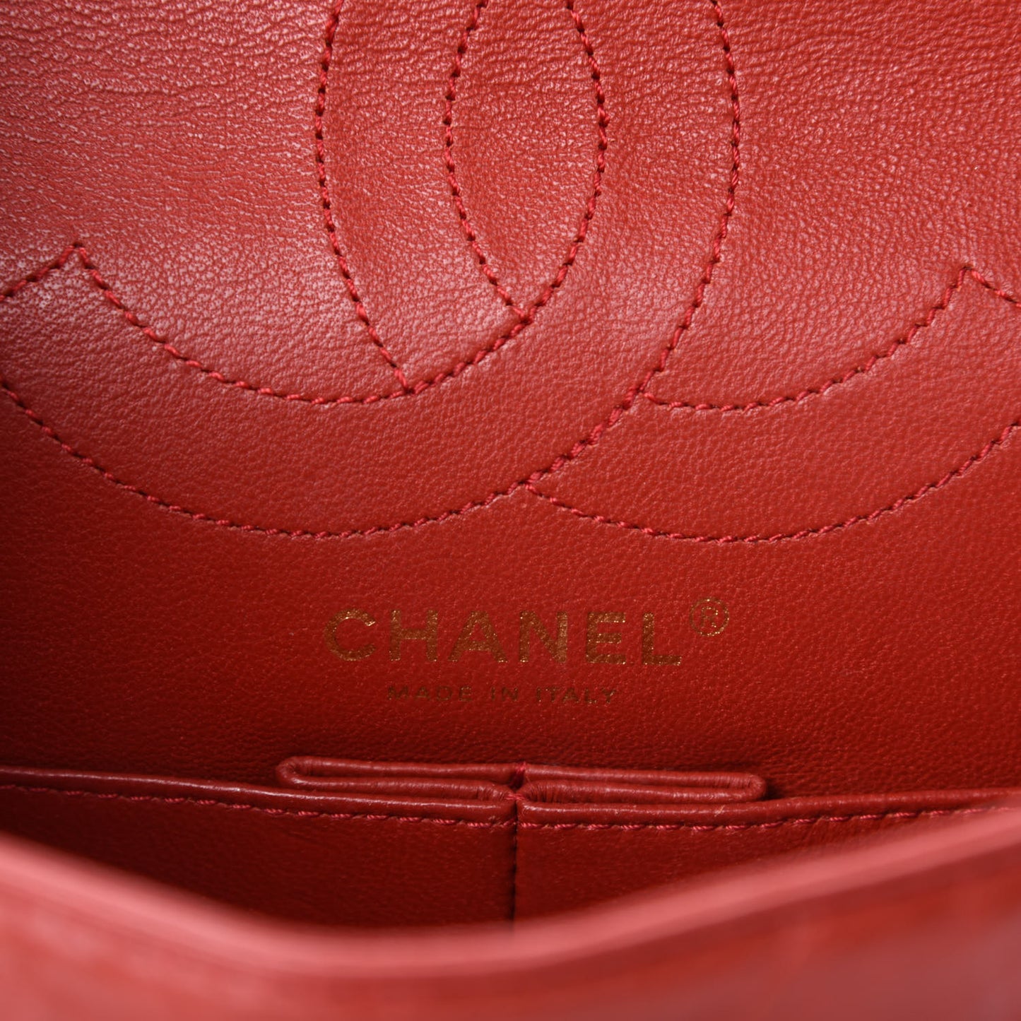 Aged Calfskin Quilted 2.55 Reissue 225 Flap Red