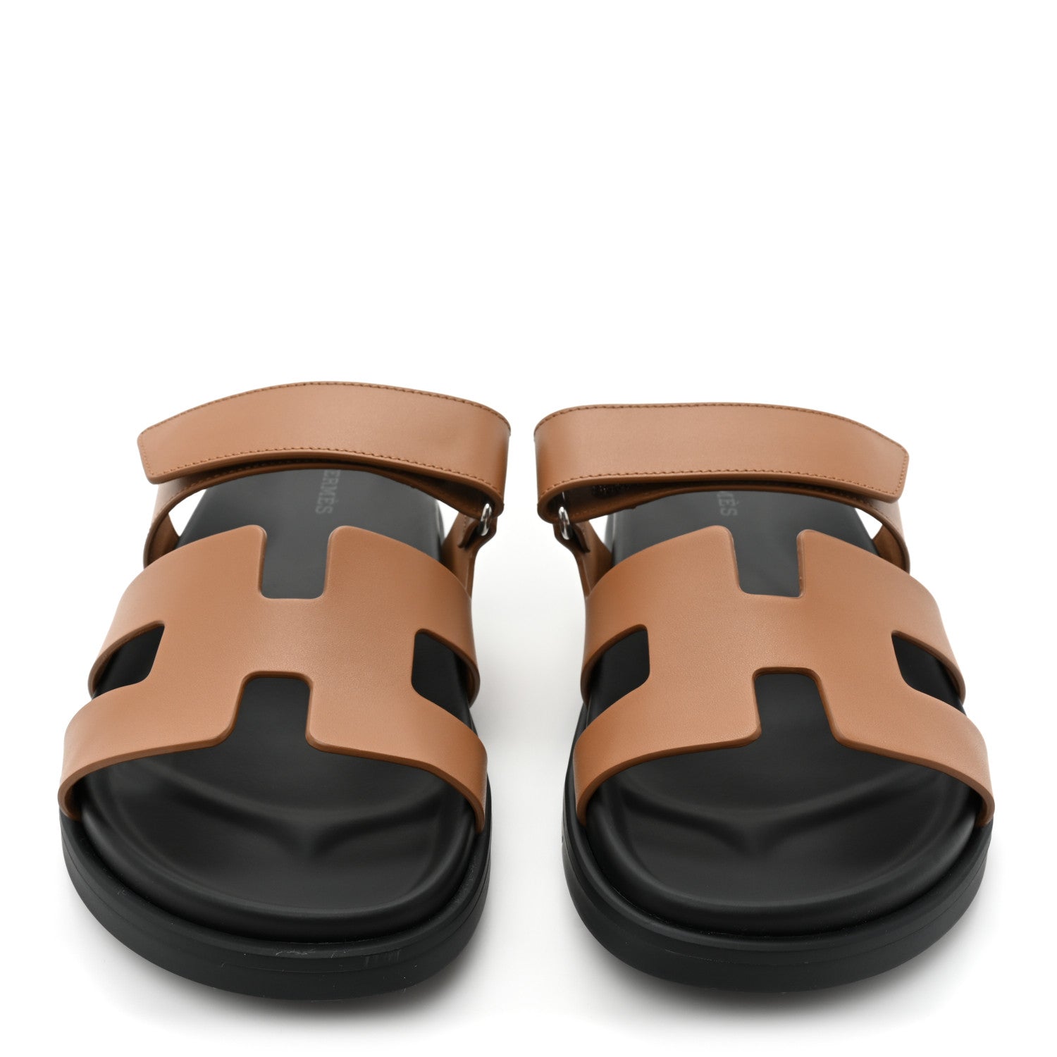 Hermes Calfskin Womens Chypre Sandals 38 Naturel 2 of 8