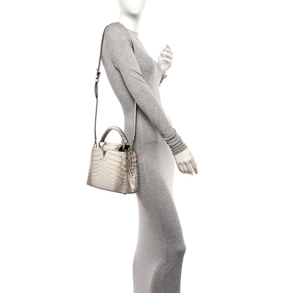 Louis Vuitton Himalaya Crocodile BB Capucines 2 of 9