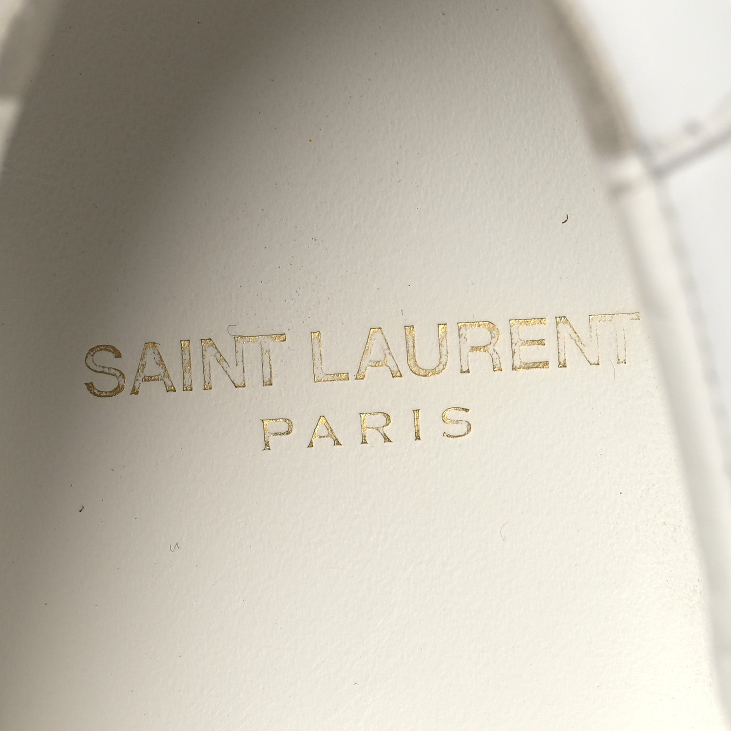 Saint Laurent Calfskin Andy Low Top Sneakers 37.5 Blanc Optique 9 of 9