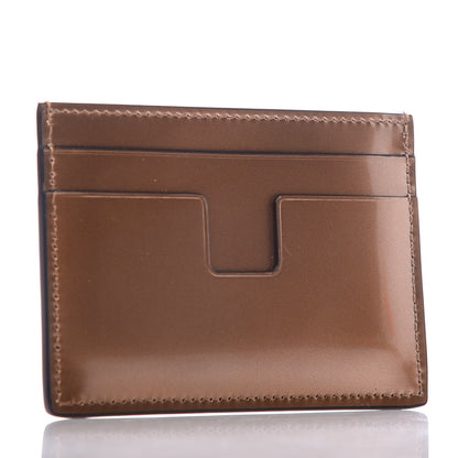 Tom Ford Metallic Calfskin Card Holder Gold 3 of 6