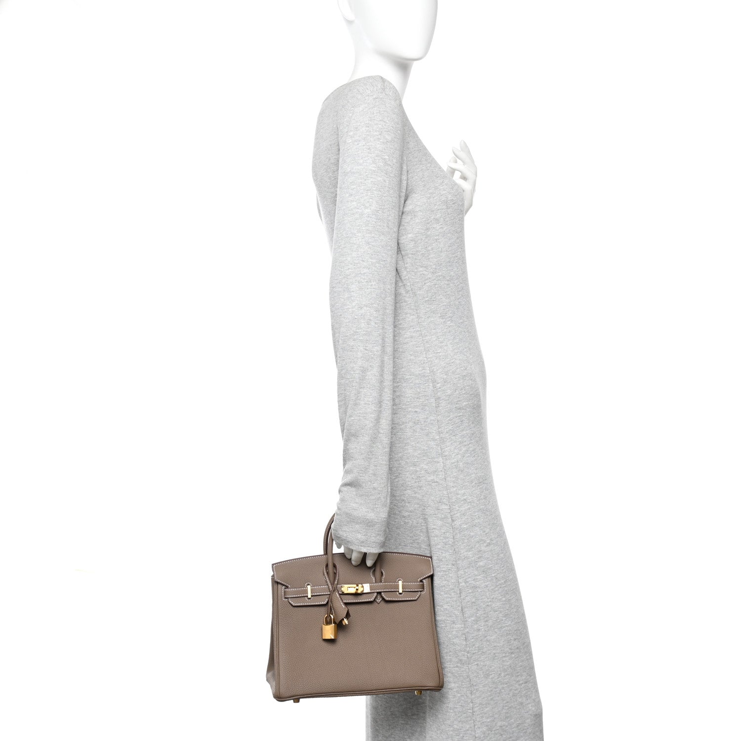 Hermes Togo Birkin 25 Etoupe 2 of 11