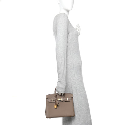 Hermes Togo Birkin 25 Etoupe 2 of 11