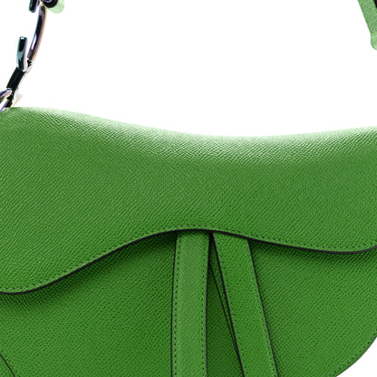 Christian Dior Grained Calfskin Saddle Bag Green 8 of 11