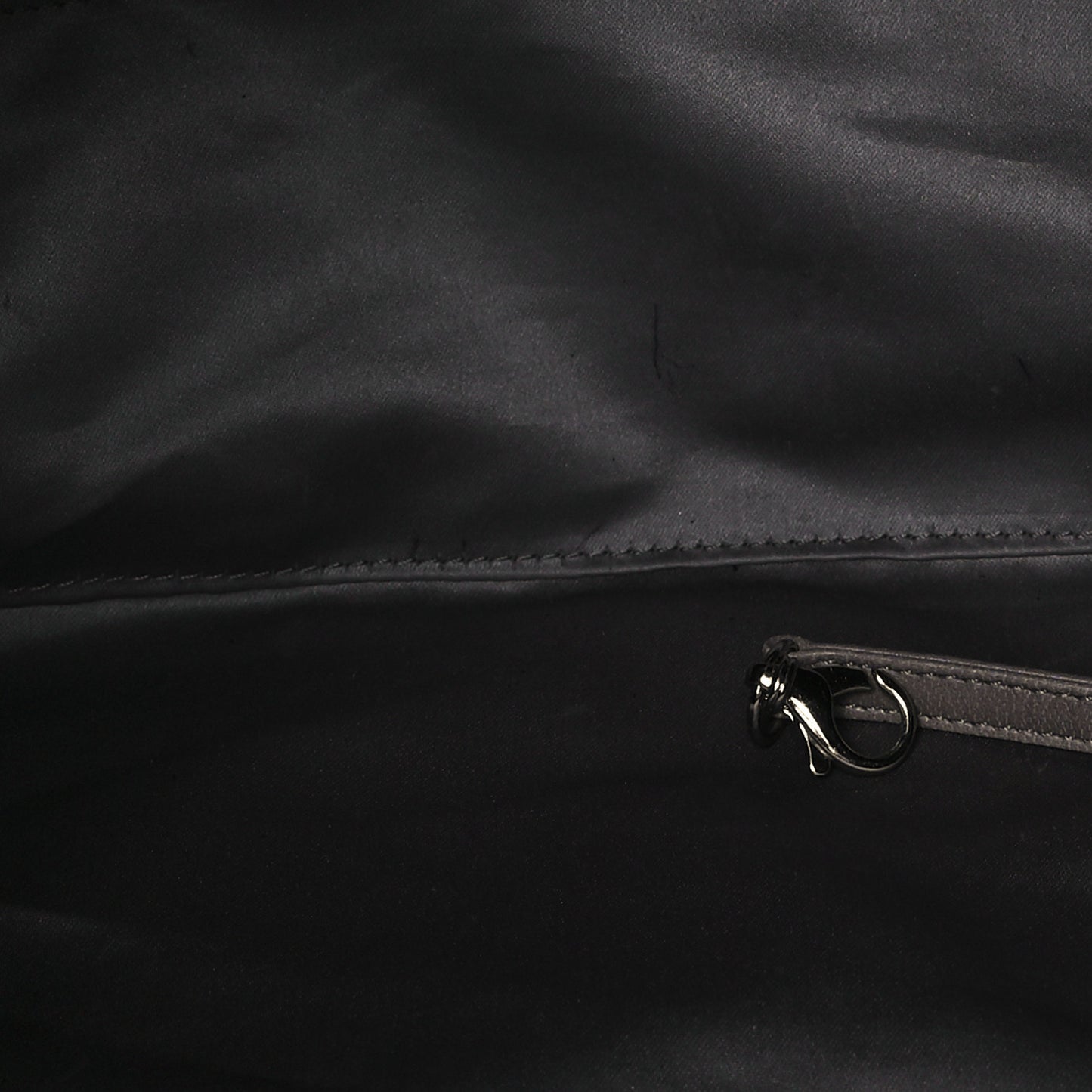 Crinkled Coated Canvas Le Marais Hobo Black