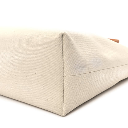 Celine Canvas Calfskin Horizontal Cabas Natural Tan 9 of 10