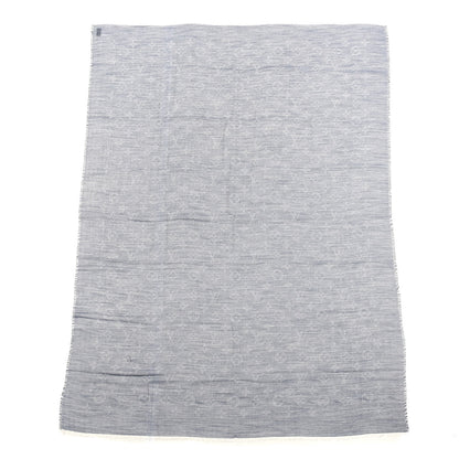 Louis Vuitton Wool Cotton Silk Daily Monogram Stole Denim 1 of 3