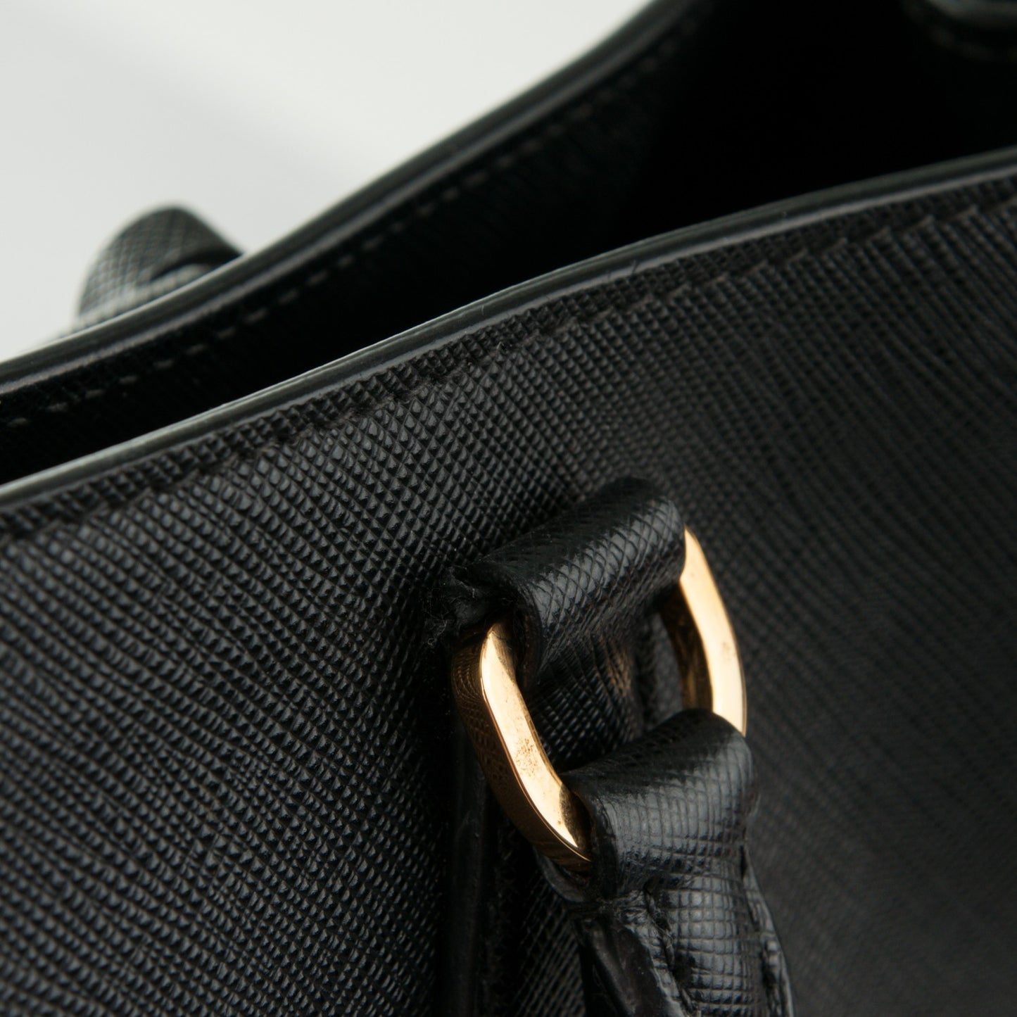 Saffiano Lux Large Tote Nero Black