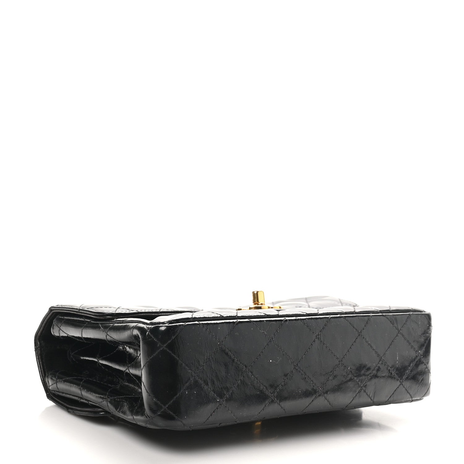 Chanel Patent Quilted Small Double Sided Flap Black 4 of 12