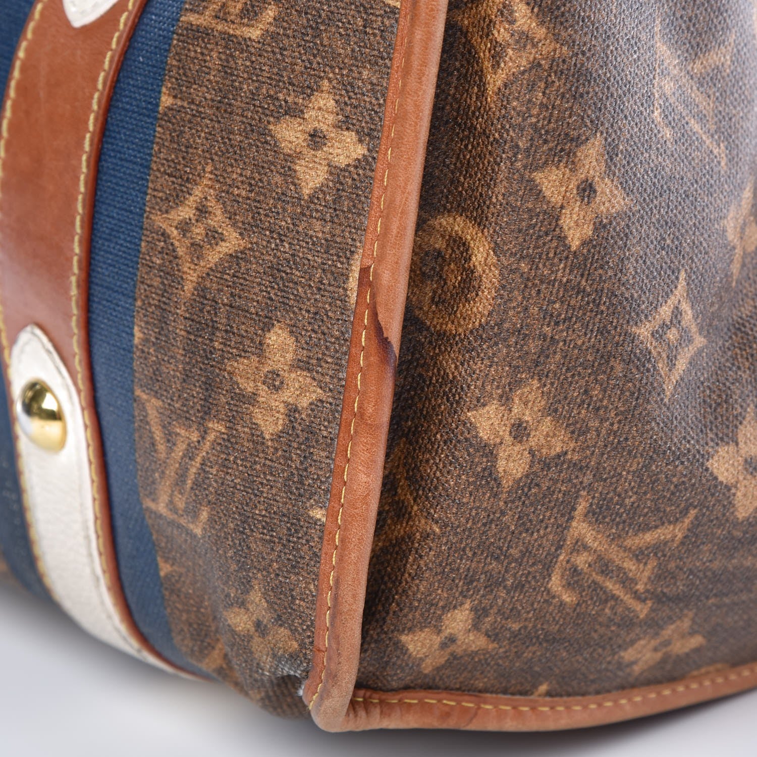 Louis Vuitton Monogram Rayures Tisse Sac GM Blue 15 of 22