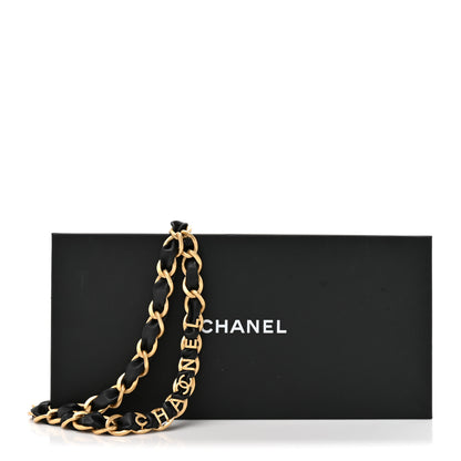 Chanel Calfskin Woven 90s Icon CC Belt 85 Black 4 of 4