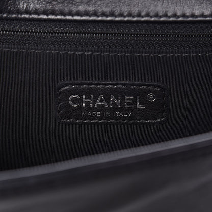 Chanel Calfskin Embossed Stitch Large Boy Flap Black 6 of 19