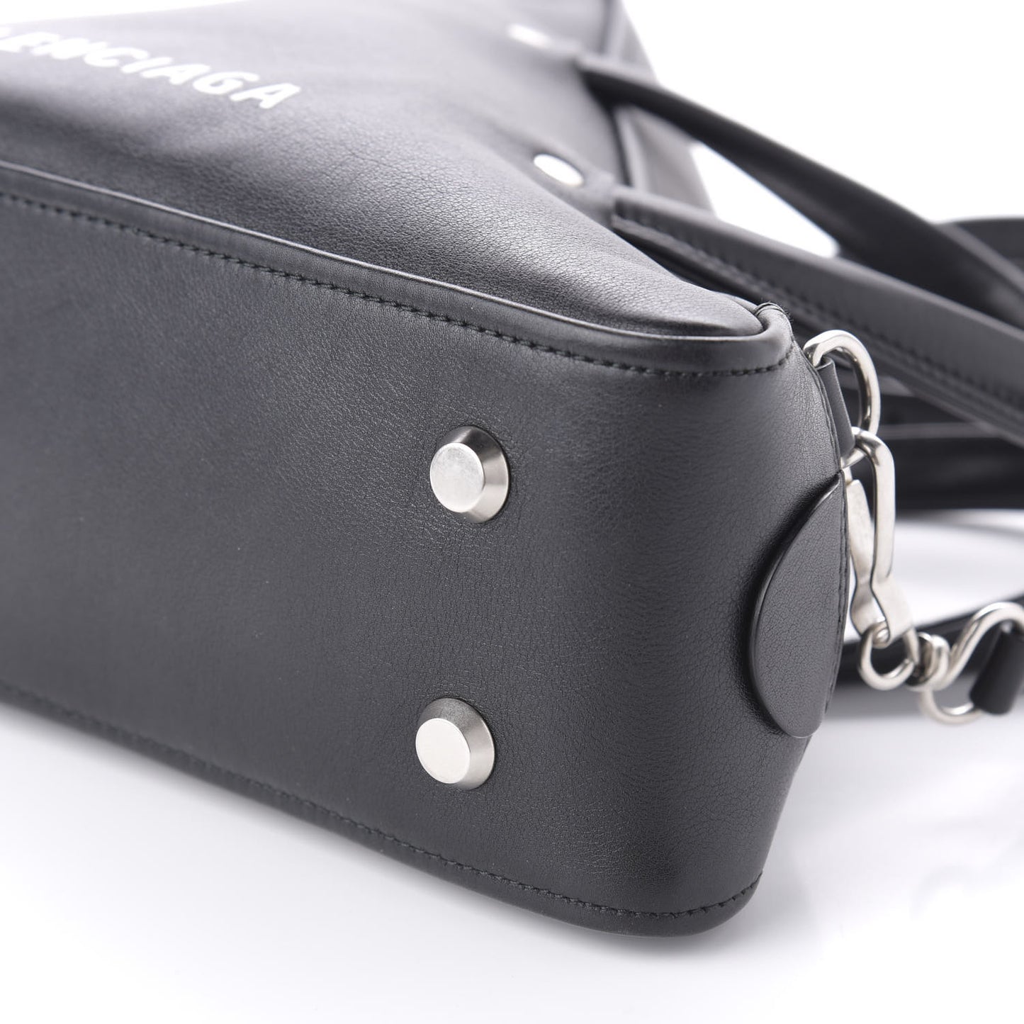 Calfskin S Triangle Duffle Black