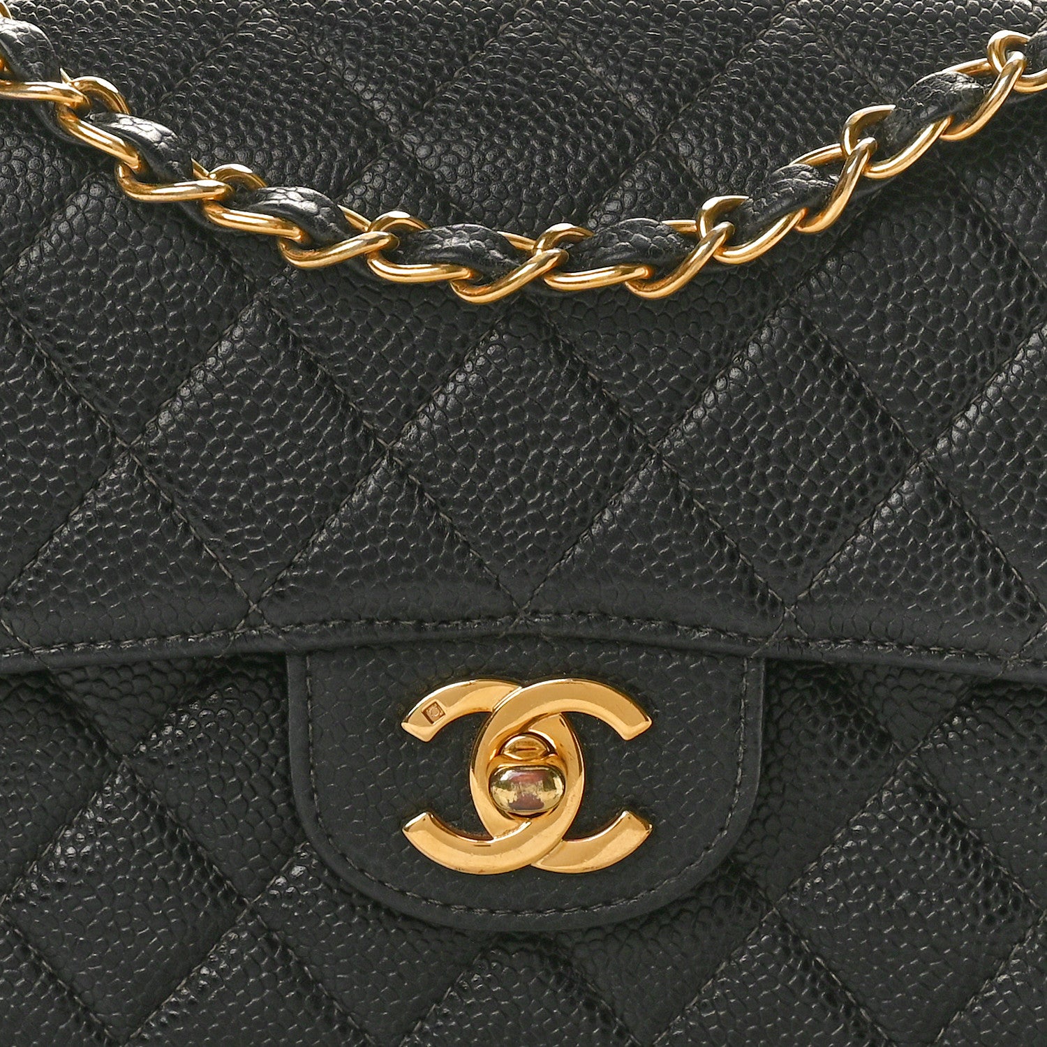 Chanel Caviar Quilted Small Double Flap Black 8 of 10