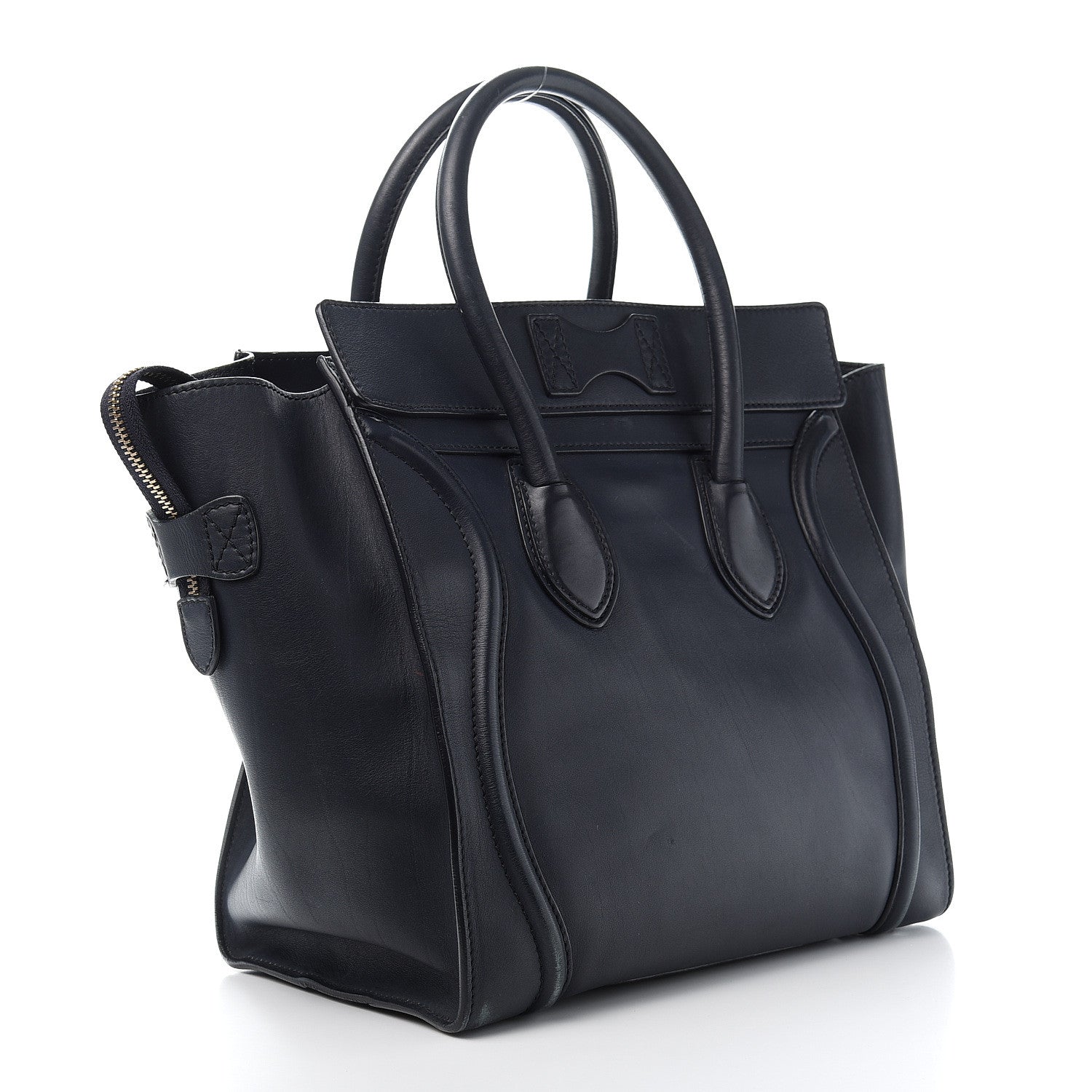 Celine Smooth Calfskin Mini Luggage Navy Blue 2 of 14